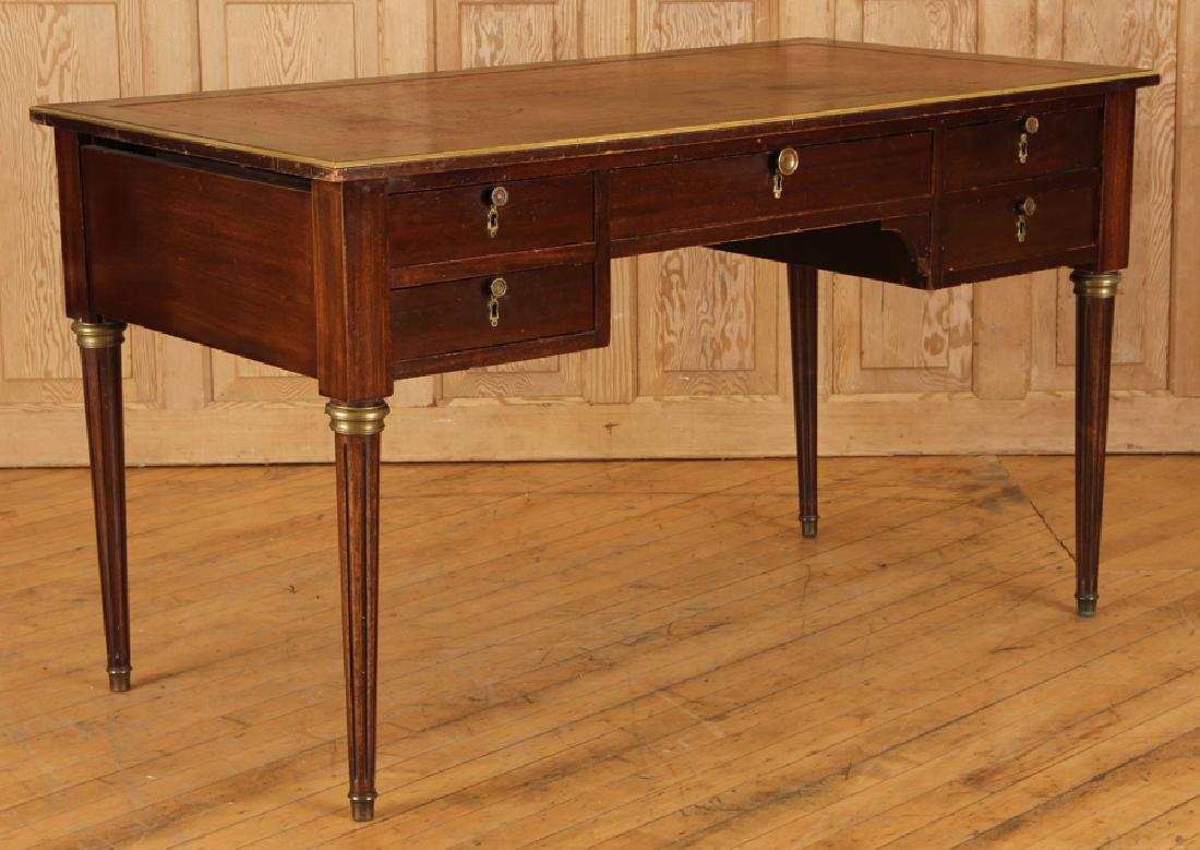 MAHOGANY LEATHER TOP LOUIS XVI STYLE WRITING DESK (1 of 5)