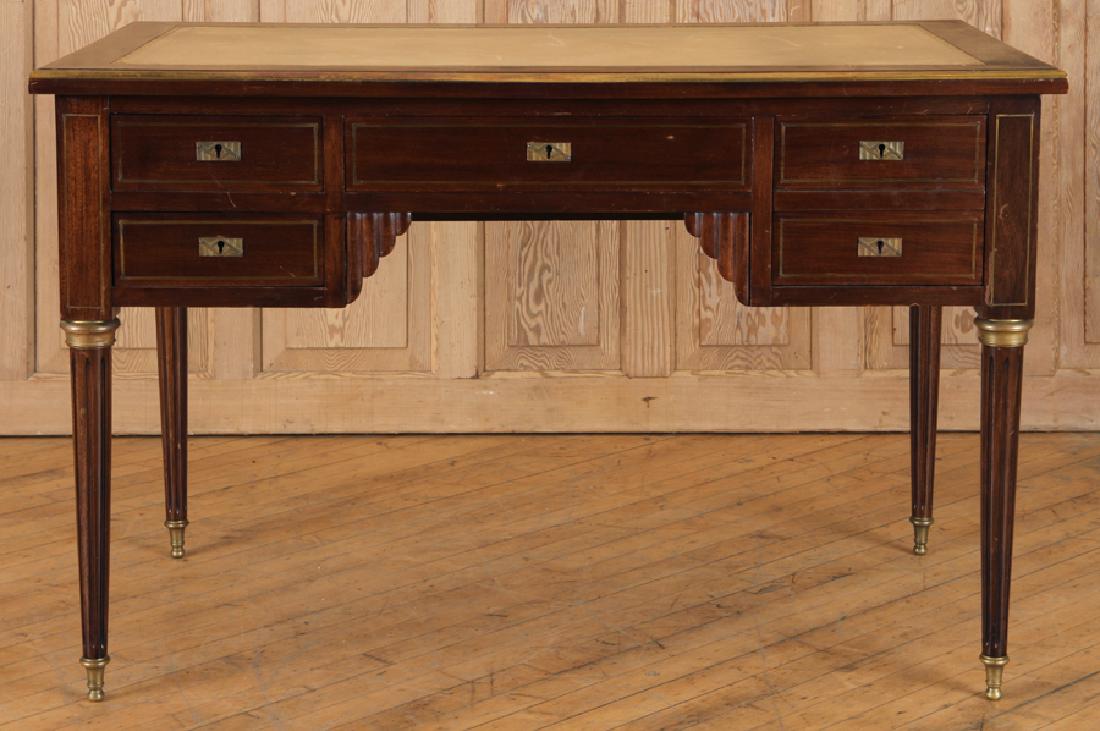 FRENCH LEATHER TOP LOUIS XVI STYLE DESK C.1940 (1 of 5)