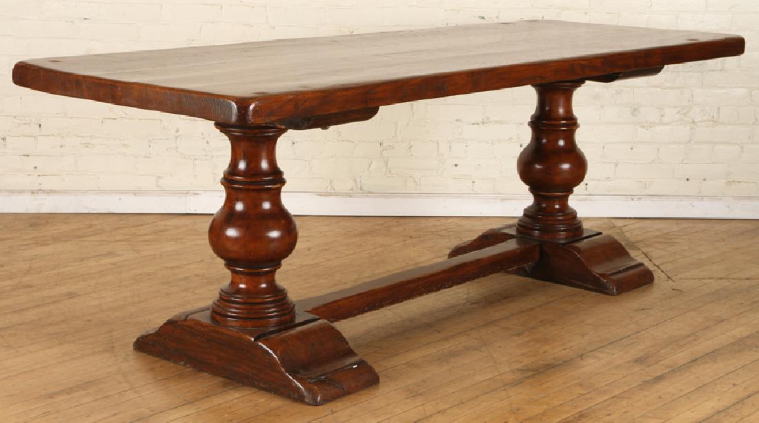 SUBSTANTIAL FRENCH OAK MONASTERY TABLE (1 of 4)