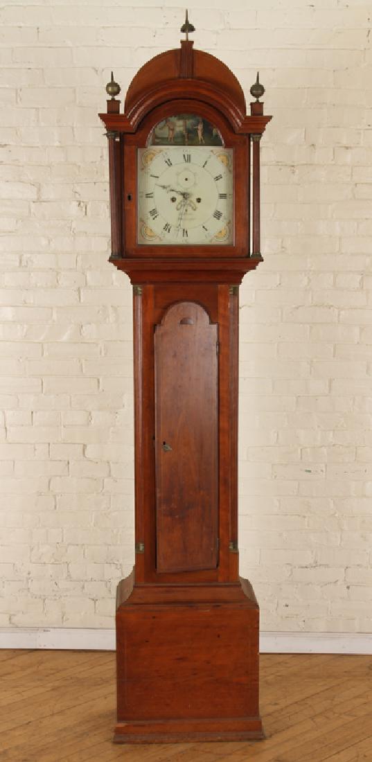 19TH CENT. RICHARD DRAKE MAHOGANY TALL CASE CLOCK (1 of 8)