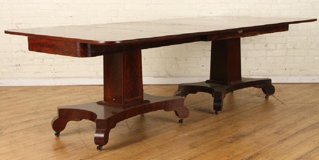A TWO PART EMPIRE MAHOGANY DINING TABLE C 1850 (1 of 5)