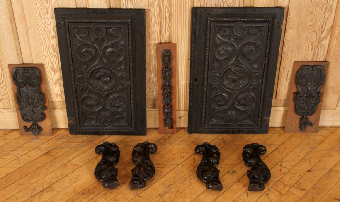 COLLECTION OF NINE CARVED ARCHITECTURAL FRAGMENTS (1 of 5)