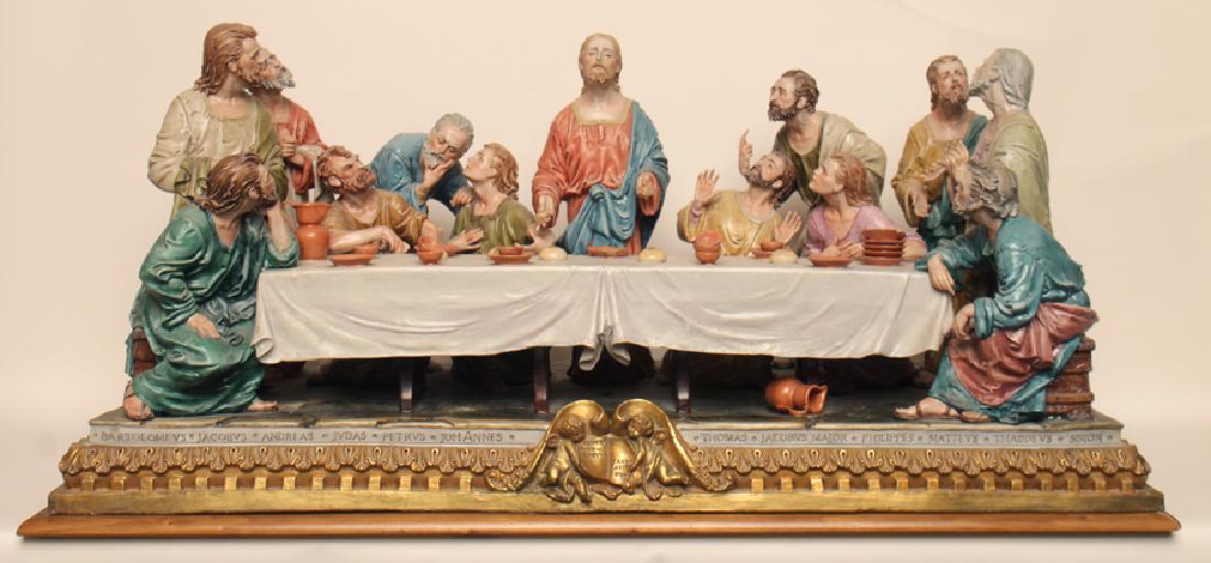 BRUNO MERLI CAPODIMONTE LAST SUPPER SCULPTURE (1 of 7)