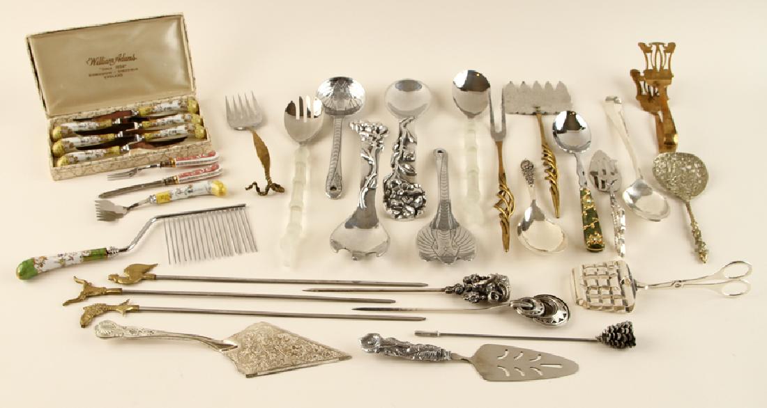 THRITY FOUR PIECE LOT OF VARIOUS SERVING ITEMS (1 of 8)
