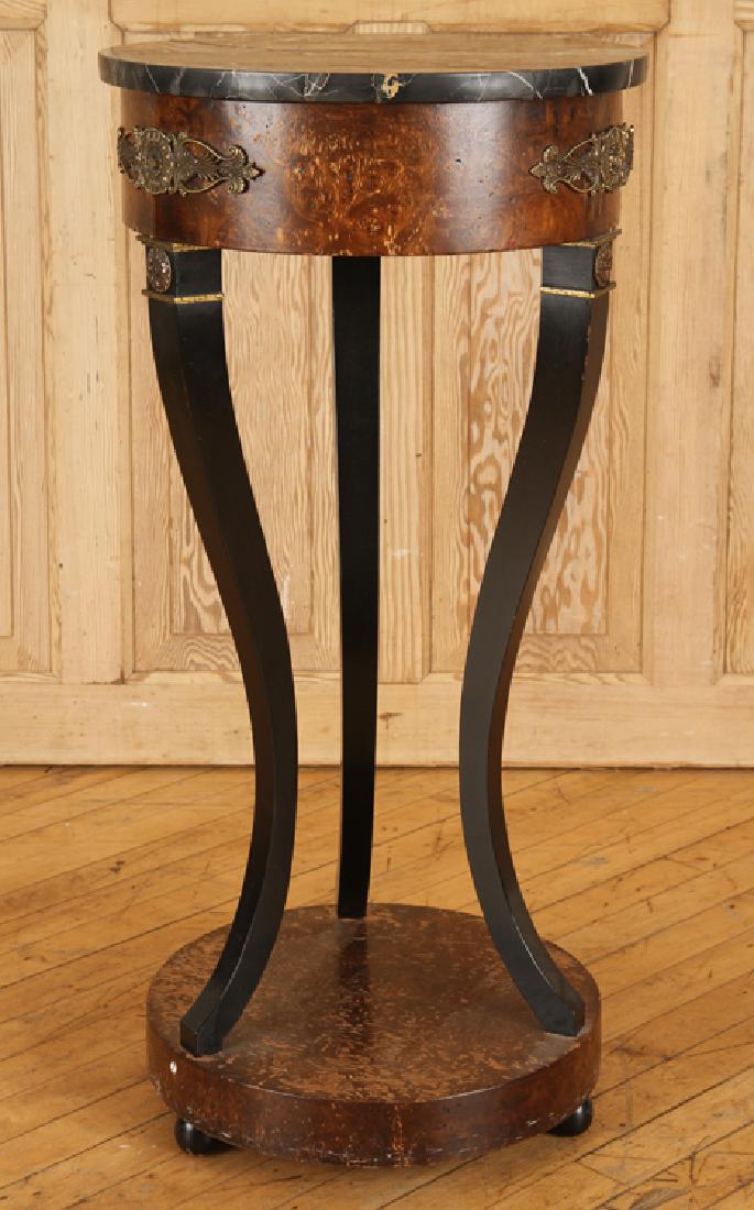 FRENCH EMPIRE STYLE MARBLE TOP GUERIDON (1 of 4)