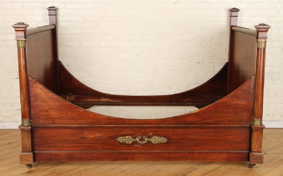 LATE 19TH C FRENCH MAHOGANY BRONZE MOUNTED DAYBED (1 of 6)