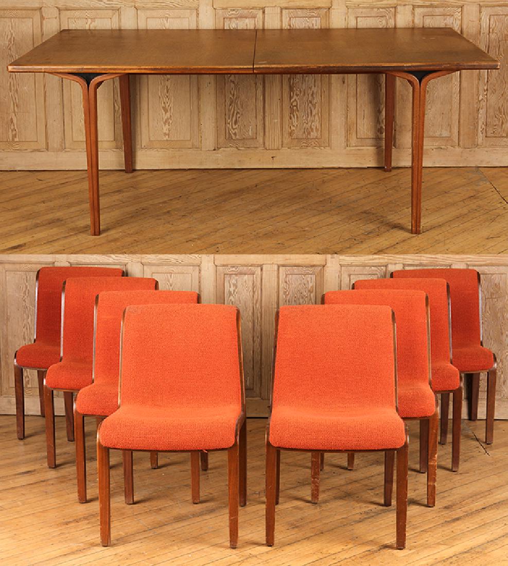 8 DINING CHAIRS LABELED KNOLL AND DINING TABLE (1 of 11)