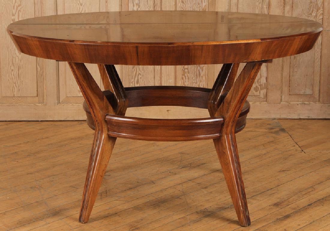 Round Rosewood Dining Table Circa 1950