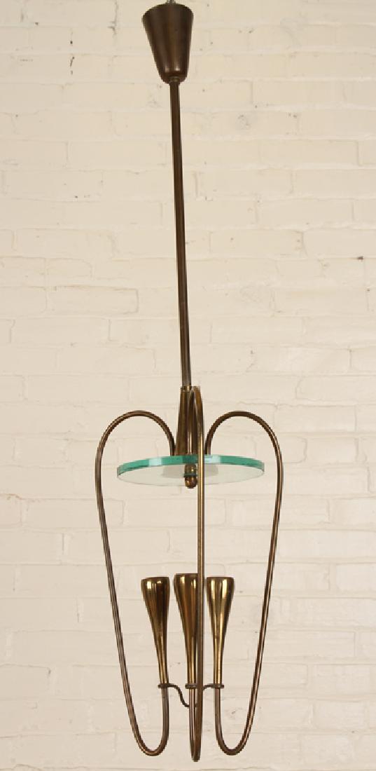 ITALIAN BRASS CHANDELIER MANNER OF ARREDOLUCE (1 of 4)
