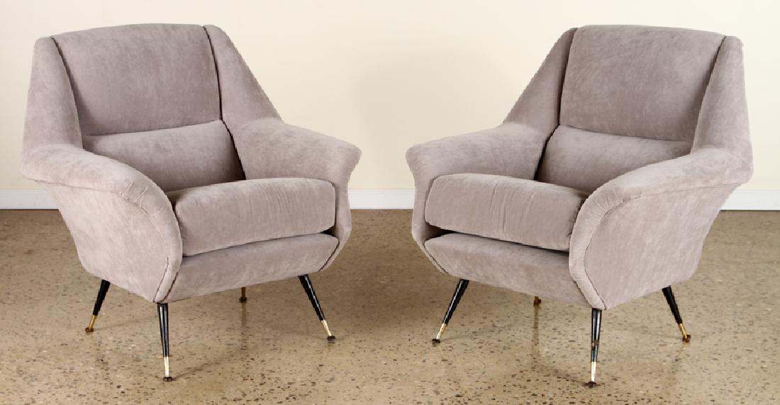 PAIR ITALIAN ARM CHAIRS GIGI RADICE 1950 (1 of 5)