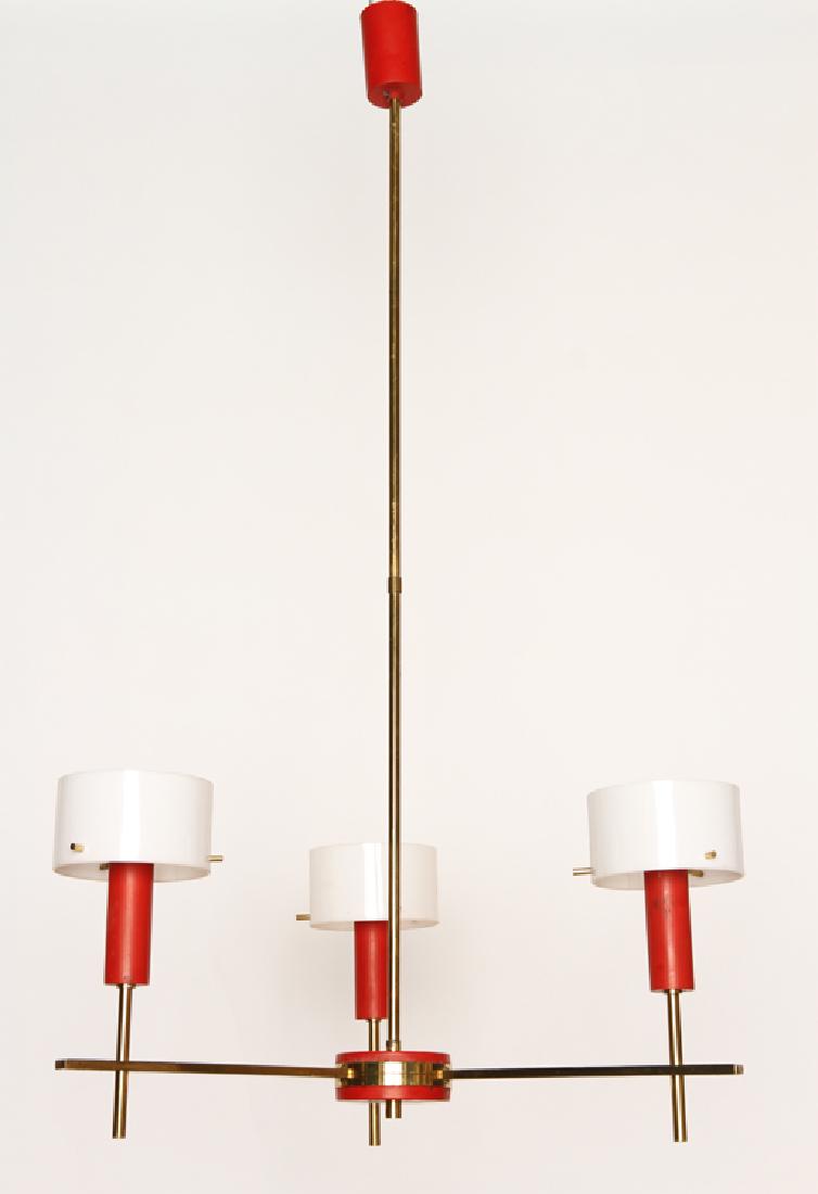 ITALIAN MID CENTURY MODERN LUCITE CHANDELIER (1 of 5)