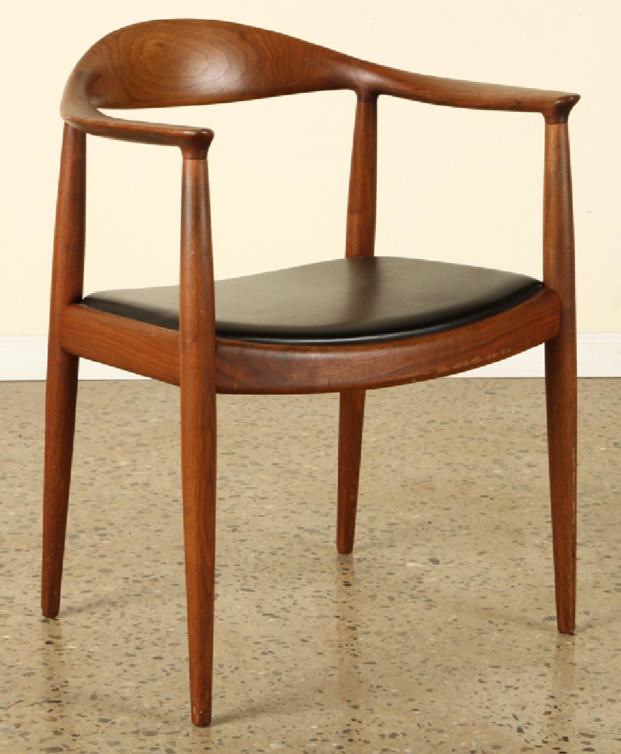 Teak And Leather Hans Wegner The Chair