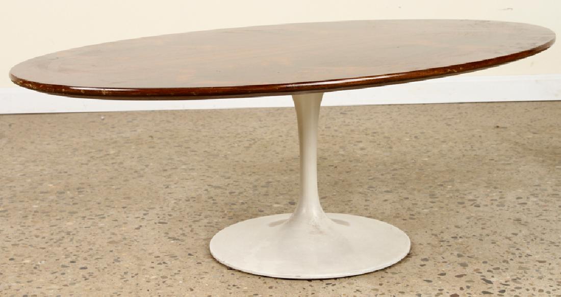 KNOLL ROSEWOOD COFFEE TABLE TULIP BASE 1970 (1 of 4)