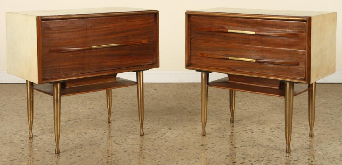 PAIR NIGHT STANDS MANNER OF ROBSJOHN GIBBINGS (1 of 5)