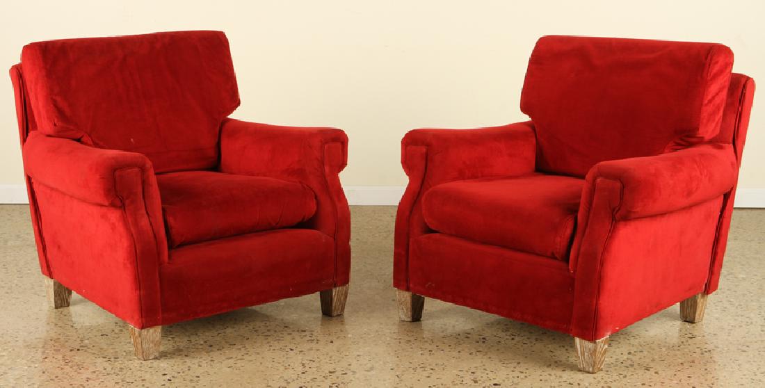 PAIR FRENCH CLUB CHAIRS JEAN MICHEL FRANK 1945 (1 of 5)