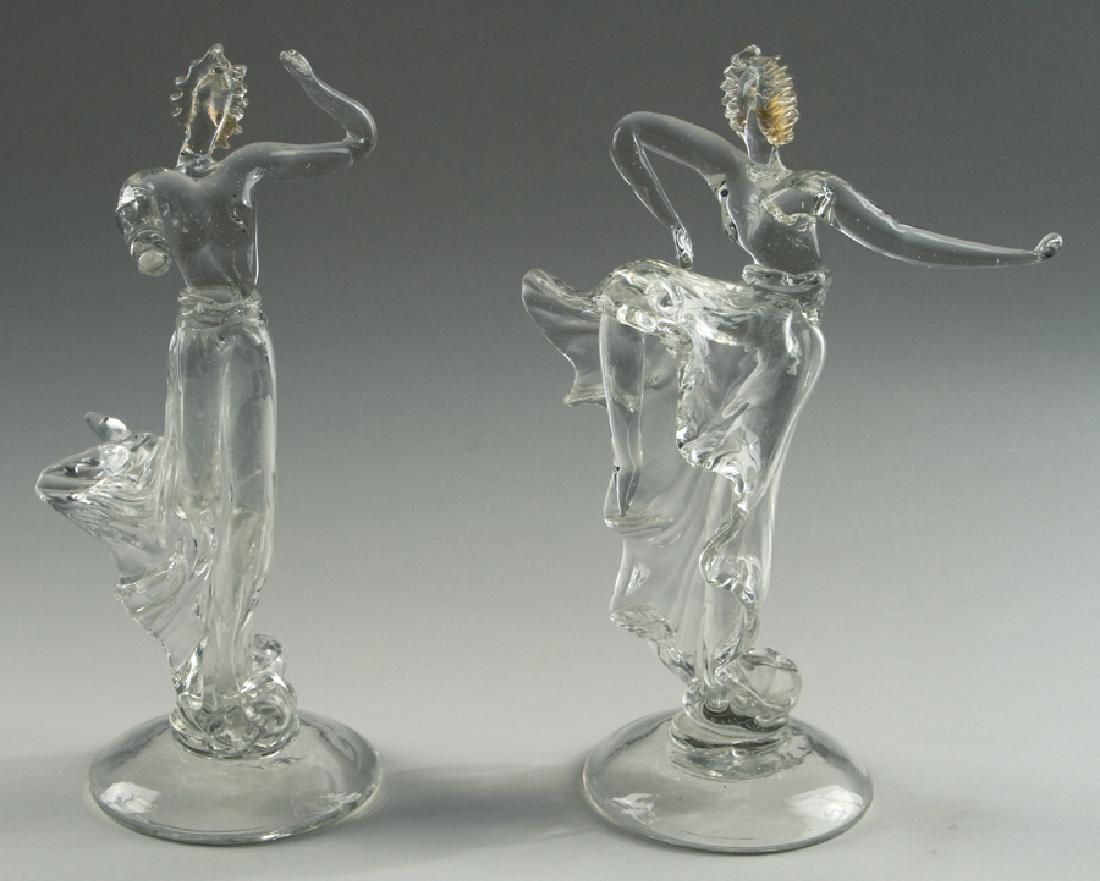 2 BAROVIER SEGUSO & FERRO MURANO GLASS FIGURES (1 of 6)