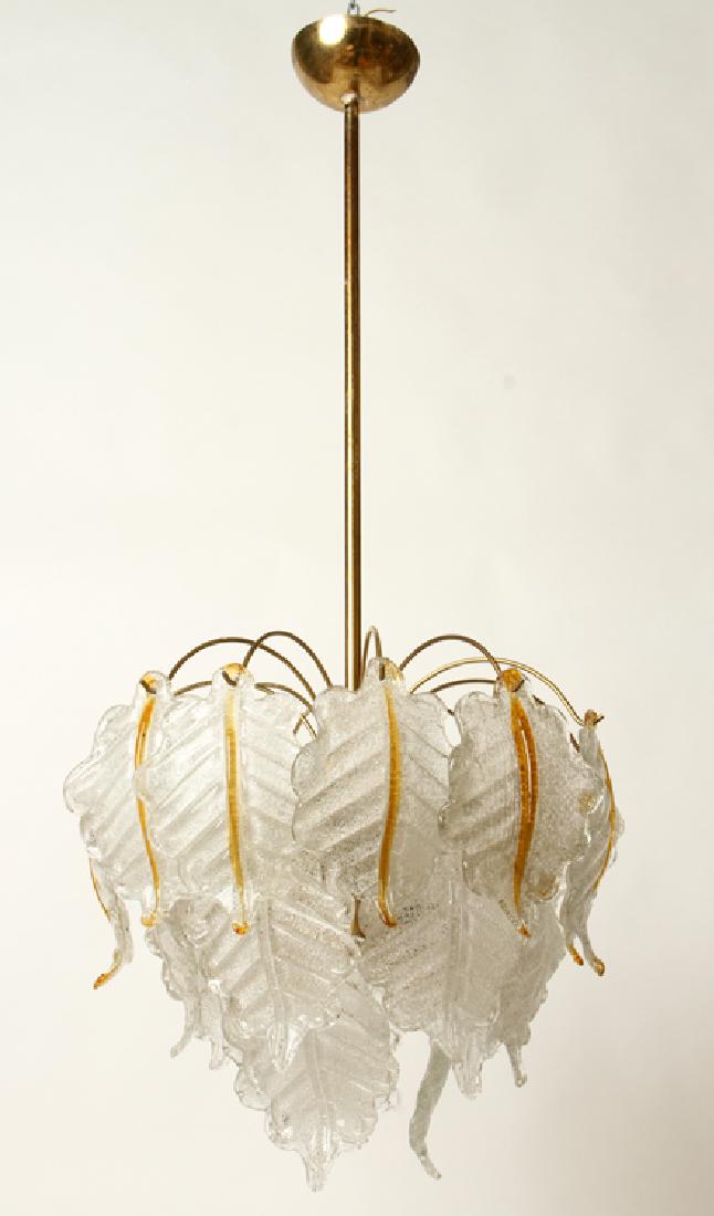Italian Murano Art Glass Chandelier Italian Murano Art Glass Chandelier