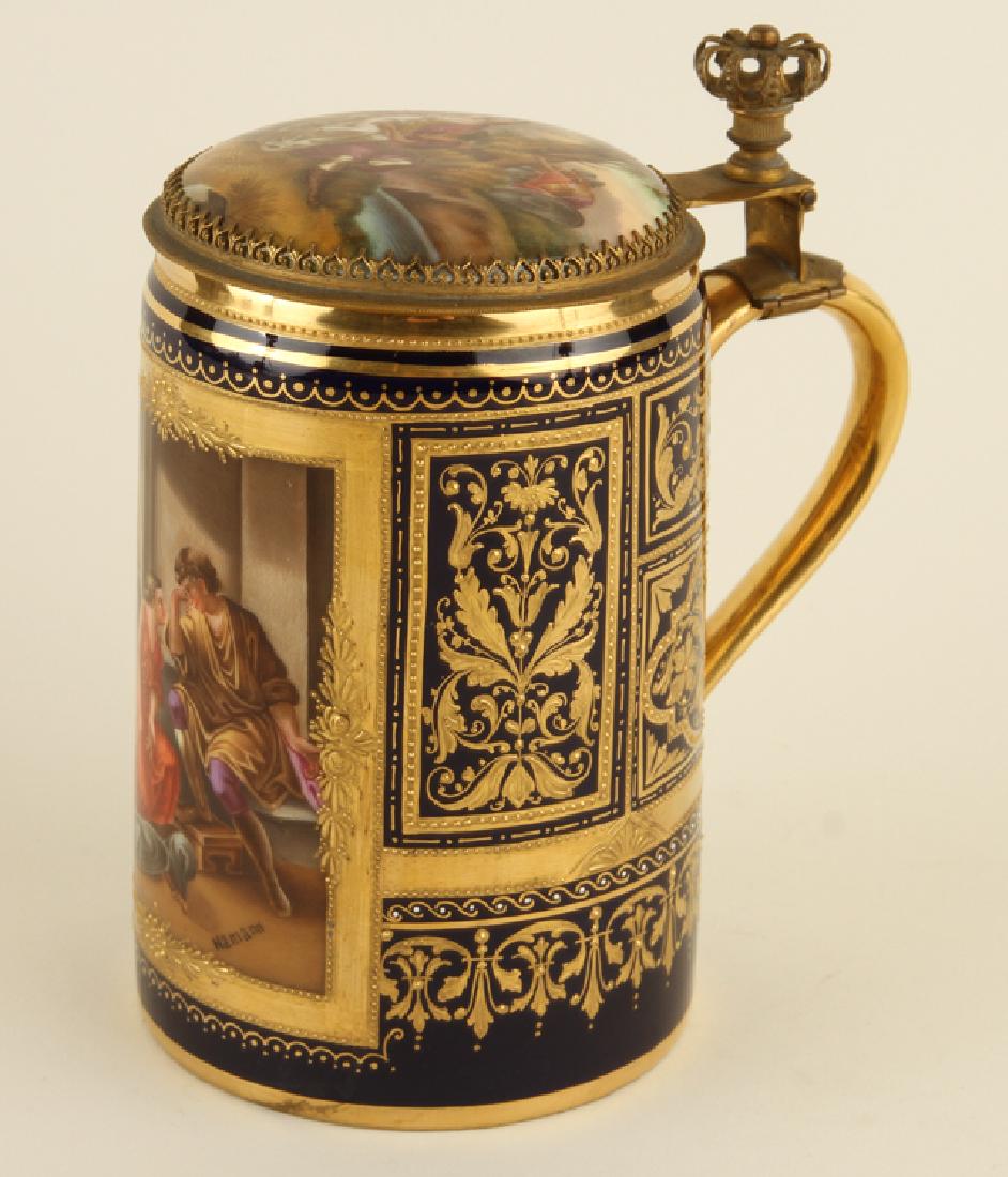 ROYAL VIENNA PORCELAIN STEIN CIRCA 1900 (1 of 4)