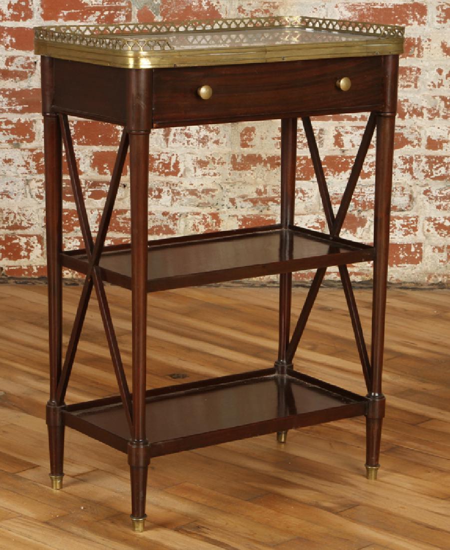 DIRECTOIRE STYLE MARBLE TOP STAND CIRCA 1940 (1 of 5)