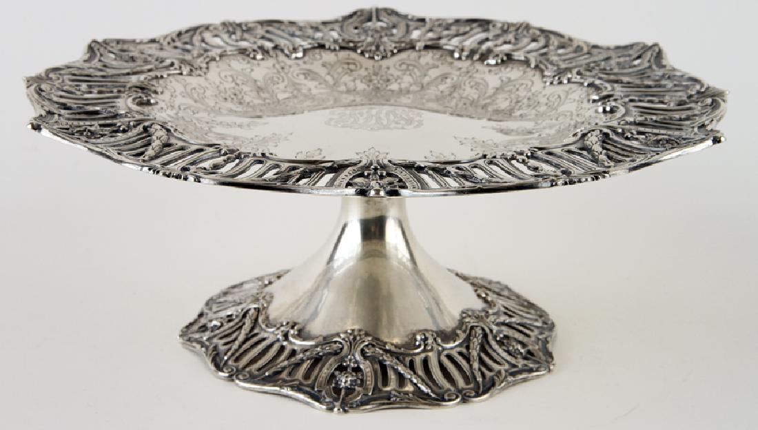 J.E. CALDWELL STERLING TAZZA MARKED 21.44 TROY OZ (1 of 5)