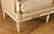 CARVED PAINTED FRENCH LOUIS XVI STYLE SETTEE 1920 - 5