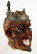 THREE GERMAN PORCELAIN CHARACTER BEER STEINS - 2