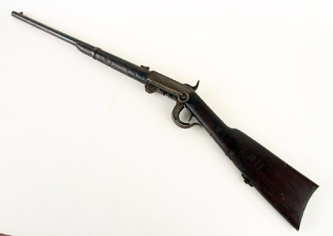 ANTIQUE BURNSIDE CIVIL WAR ERA CARBINE RIFLE 1860: An antique Burnside Civil War era carbine rifle circa 1860. 39.5"