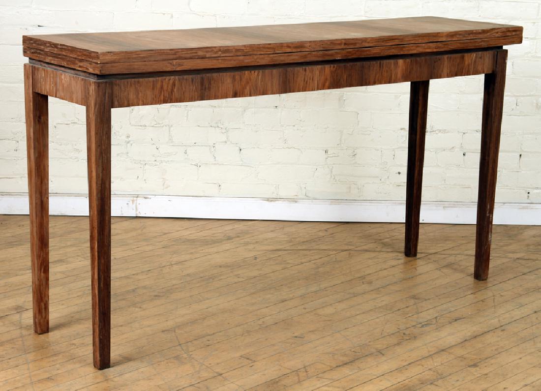 DANISH STYLE ROSEWOOD FLIP TOP CONSOLE C.1950 (1 of 4)