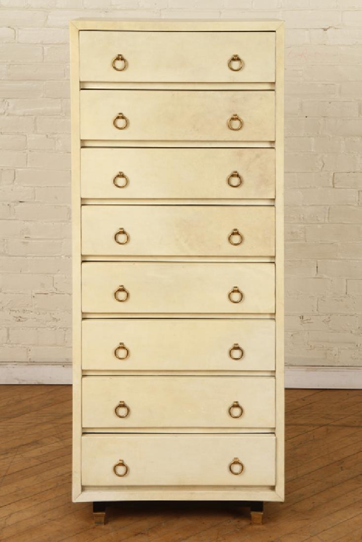 PARCHMENT TALL CHEST MANNER JEAN-MICHEL FRANK (1 of 4)