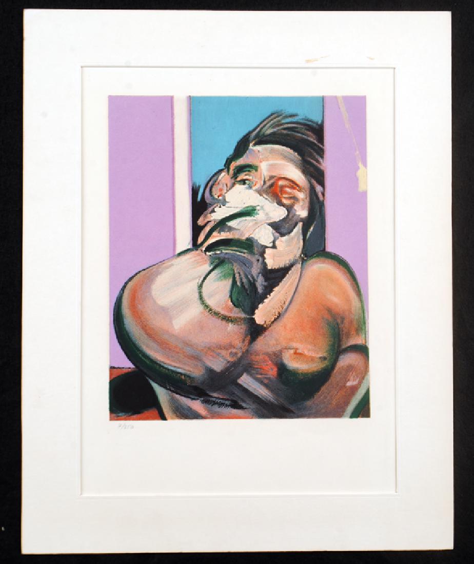 AFTER FRANCIS BACON DERRIERE LE MIROIR LITHOGRAPH: After Francis Bacon (British, 1909-1996) Derriere le Miroir, color lithograph on paper, edition 7/350. Ht: 13.75" Wd: 11" (unframed)