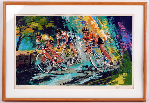 Wayland Moore Abstract Bike Race Serigraph 97 300 Jun 13 2019 Kamelot Auctions In Pa