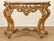 18TH CENT. ITALIAN MARBLE TOP GILT WOOD CONSOLE