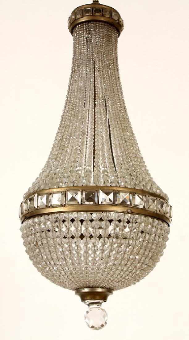 EMPIRE STYLE CZECHOSLOVAKIAN CRYSTAL CHANDELIER (1 of 4)