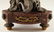 LATE 19TH C. CUT CRYSTAL COMPOTE BRONZE FIGURES - 5