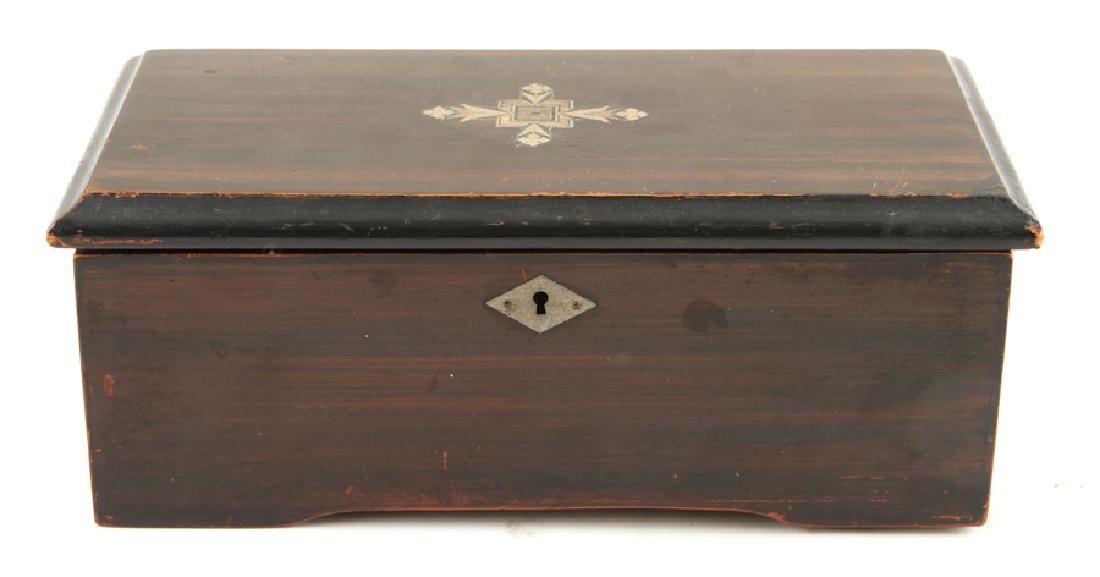19TH CENTURY SWISS ROSEWOOD MUSIC BOX (1 of 6)