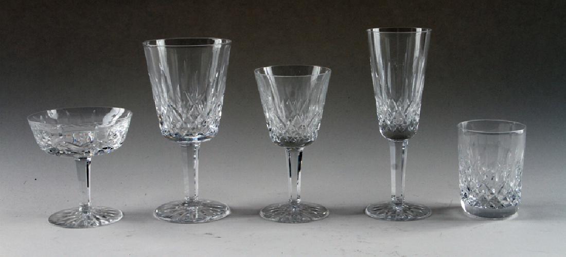 59PC. WATERFORD CRYSTAL STEMWARE LISMORE PATTERN (1 of 4)