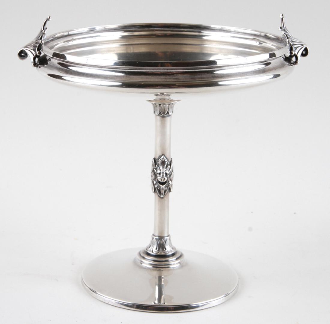LATE 19TH CENT. STERLING TAZZA 13.23 TROY OZ (1 of 6)