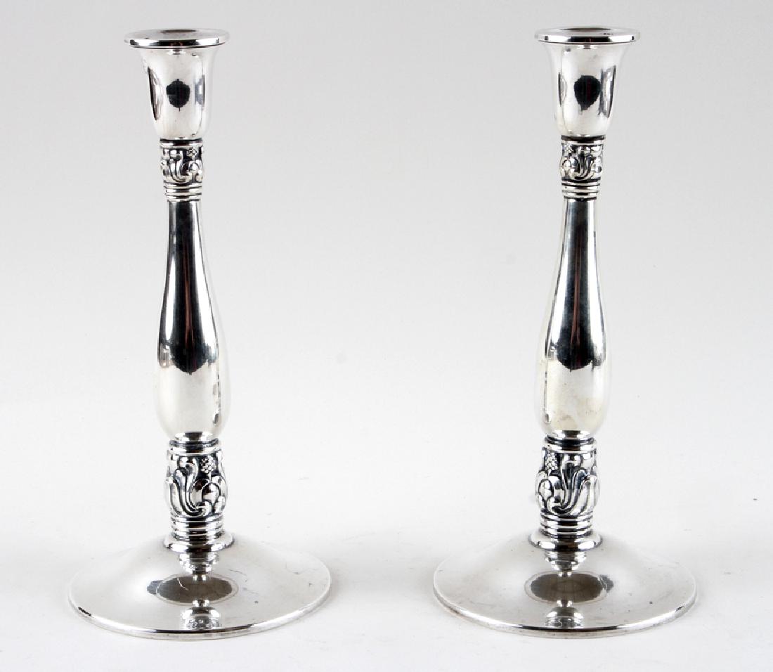 PAIR INTERNATIONAL STERLING CANDLESTICKS 27.6 TR (1 of 5)