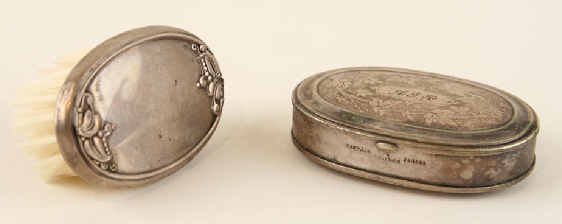 2 PC. LATE 19TH C. STERLING SILVER & SILVERPLATE (1 of 4)