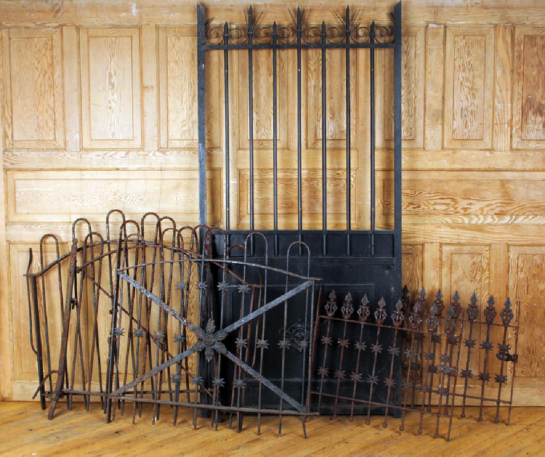 WROUGHT IRON GATES AND PAIR IRON WINDOW GATES (1 of 17)