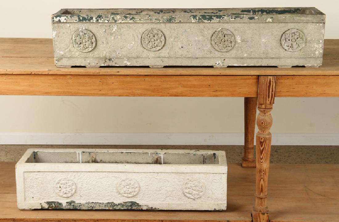 TWO MARKED GALLOWAY TERRACOTTA GARDEN PLANTERS (1 of 5)