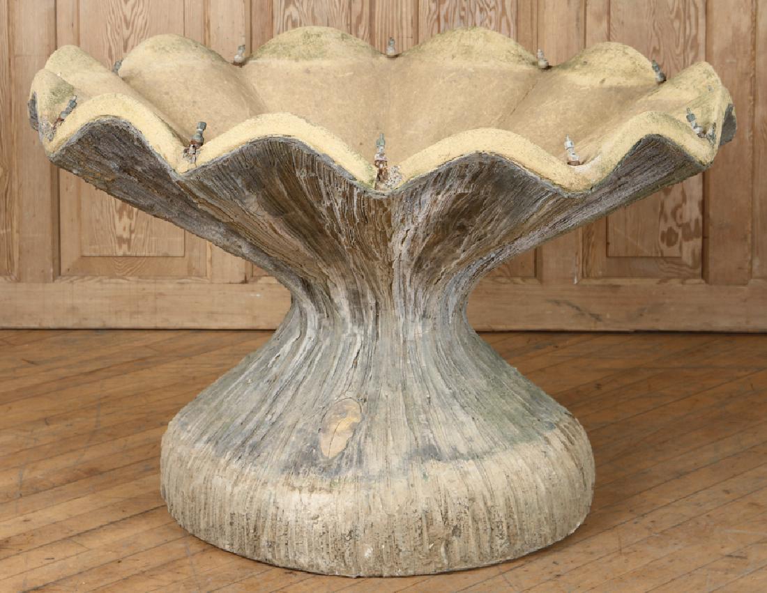 FRENCH FAUX BOIS CAST STONE FOUNTAIN 1940 (1 of 5)