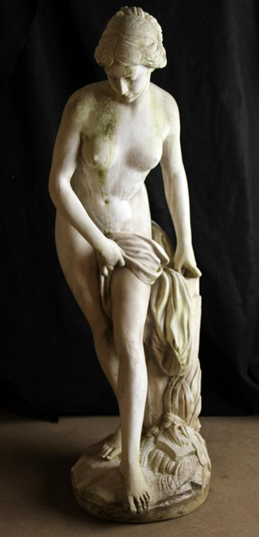 LIFE SIZE CAST STONE SCULPTURE DIANA THE BATHER (1 of 5)