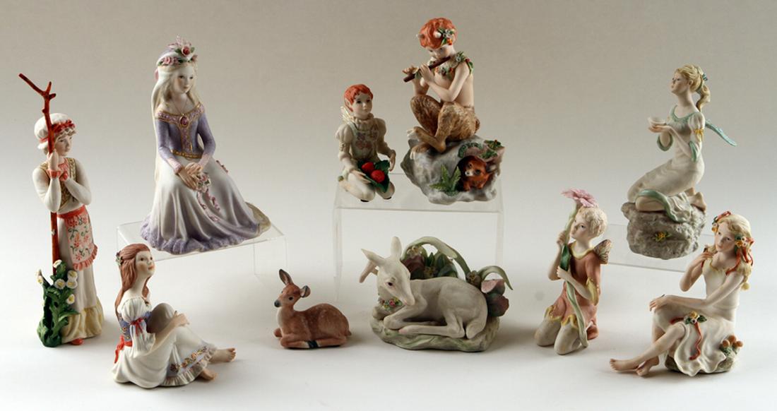 10 CYBIS BISQUE PORCELAIN SCULPTURES OF FAIRIES (1 of 7)