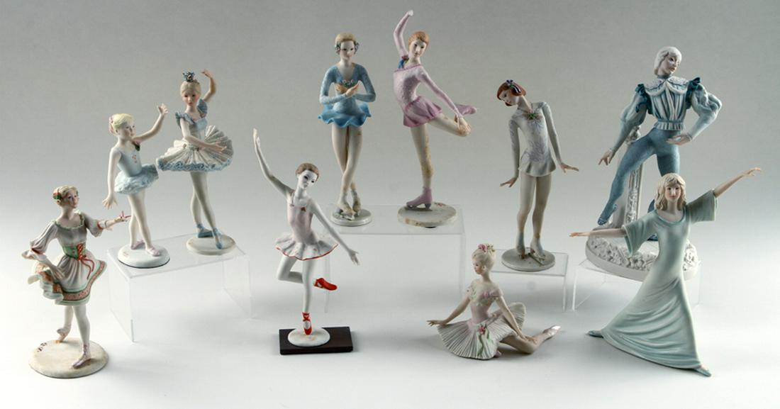 10 CYBIS BISQUE PORCELAIN SCULPTURES BALLET (1 of 7)
