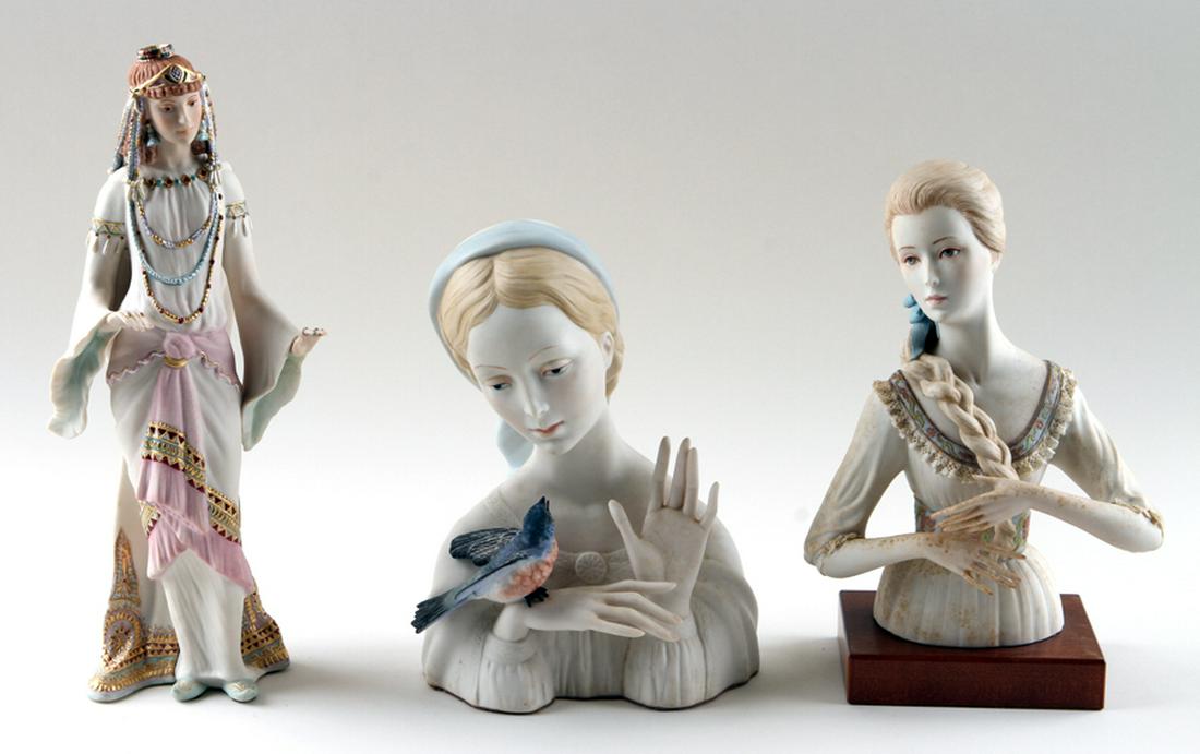 3 CYBIS BISQUE PORCELAIN SCULPTURES OF WOMEN (1 of 10)