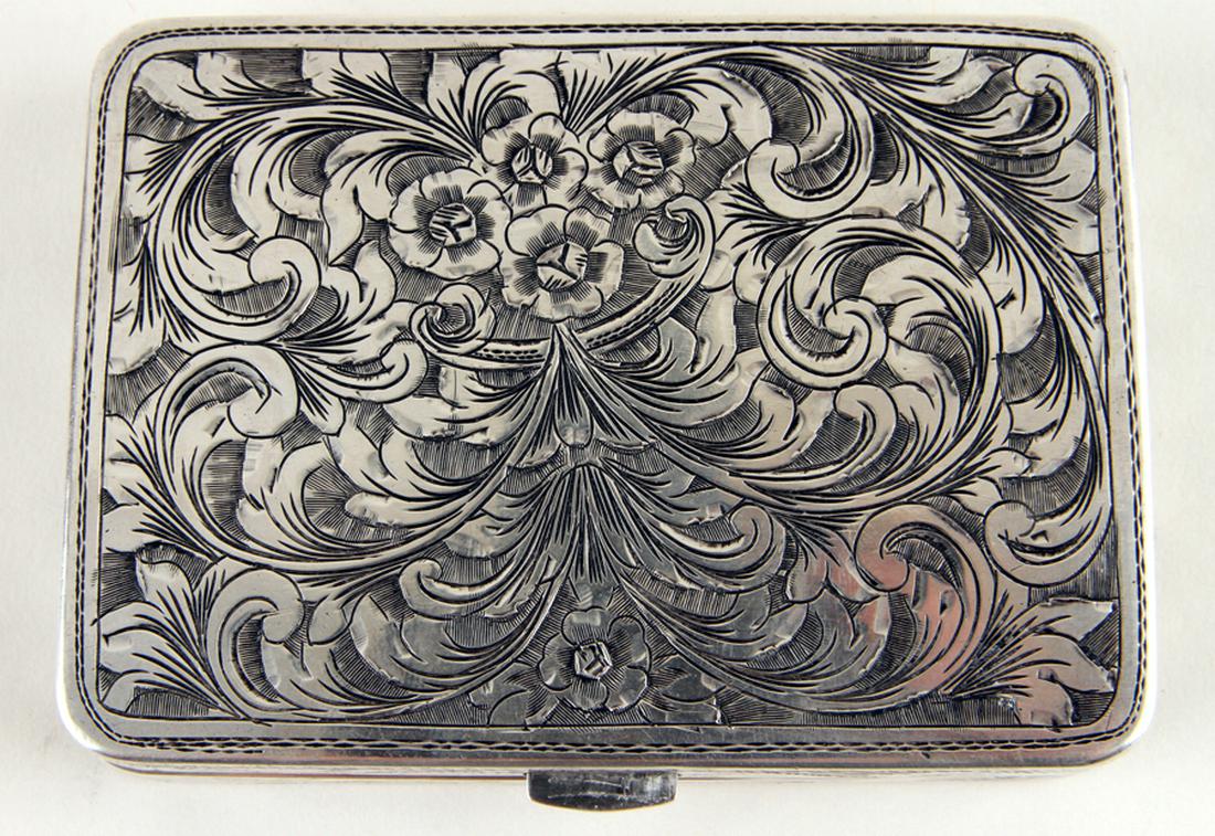 CONTINENTAL 800 SILVER CIGARETTE CASE (1 of 4)