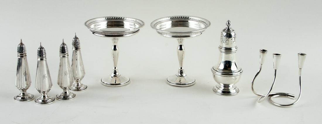 8 PIECES STERLING & SILVERPLATE ARTICLES (1 of 8)