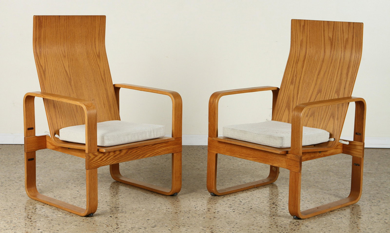 PAIR THONET BENTWOOD ARM CHAIRS 1970 (1 of 6)