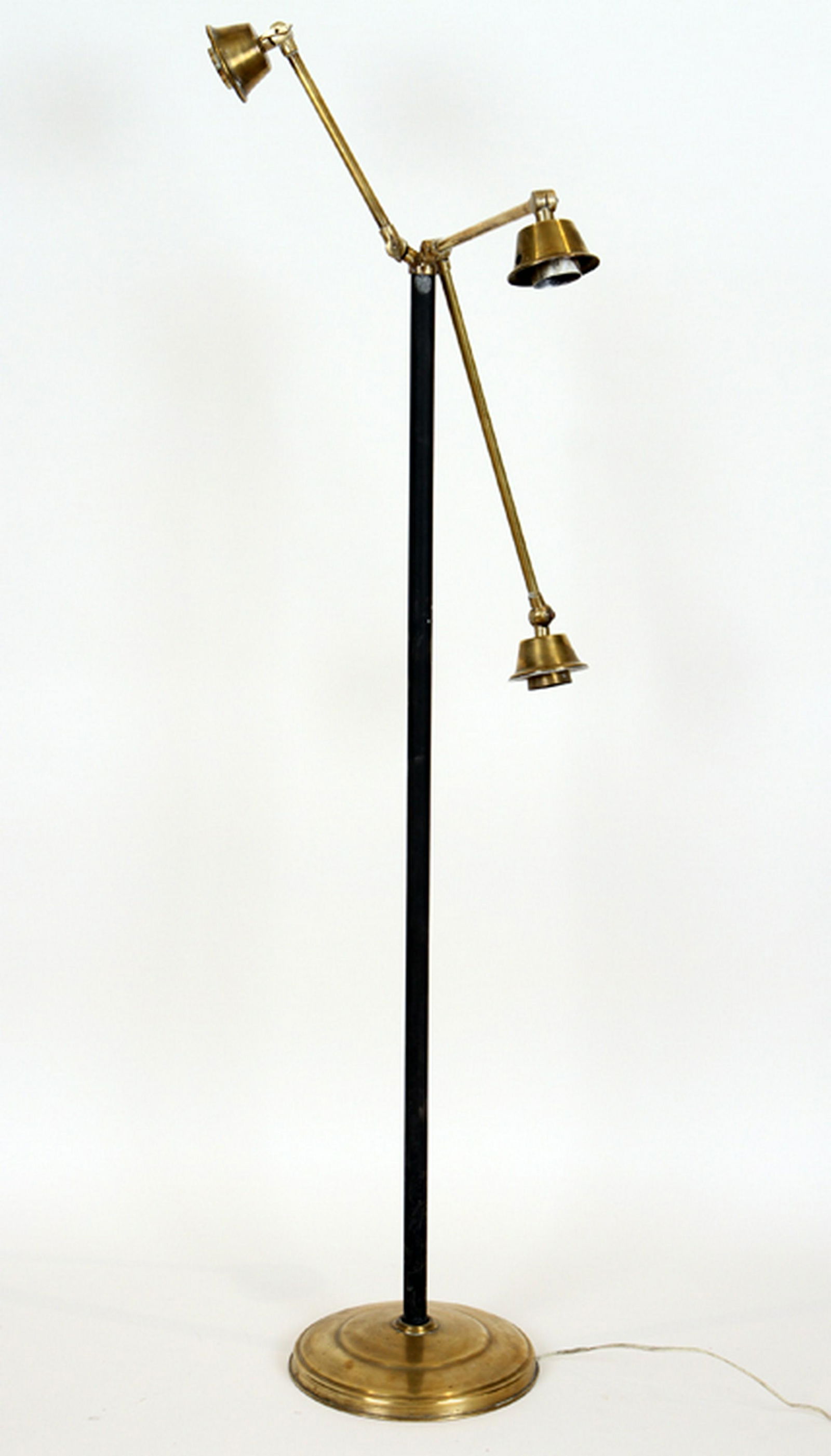 Brass Iron Floor Lamp Adjustable Arms And Heads Sep 18 2019